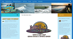 Desktop Screenshot of lennyssurfshop.com